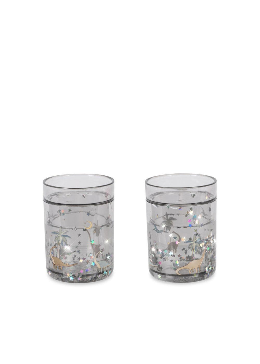 2 Pack Glitter Cups Dino