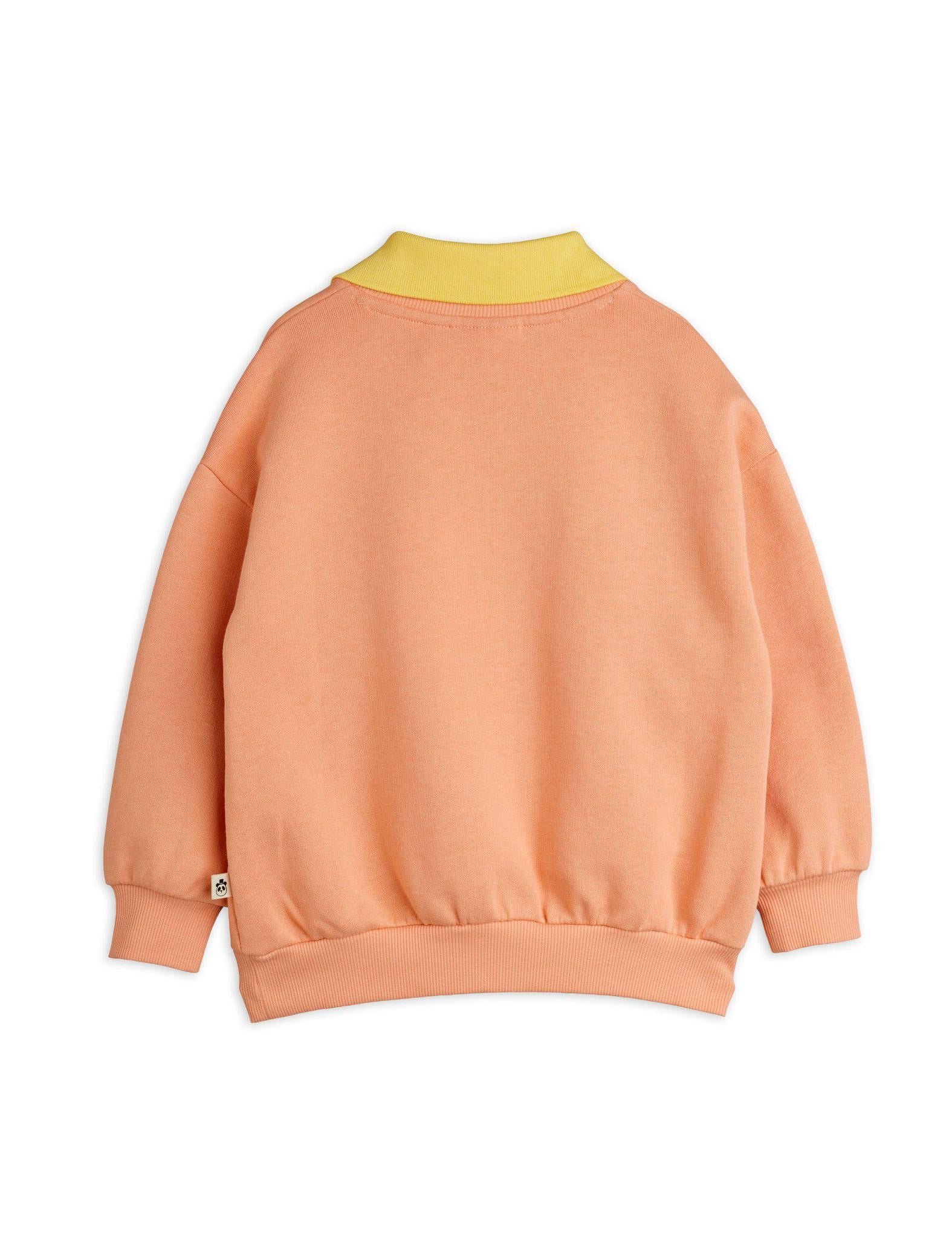 Heart Embroidered Collar Sweatshirt