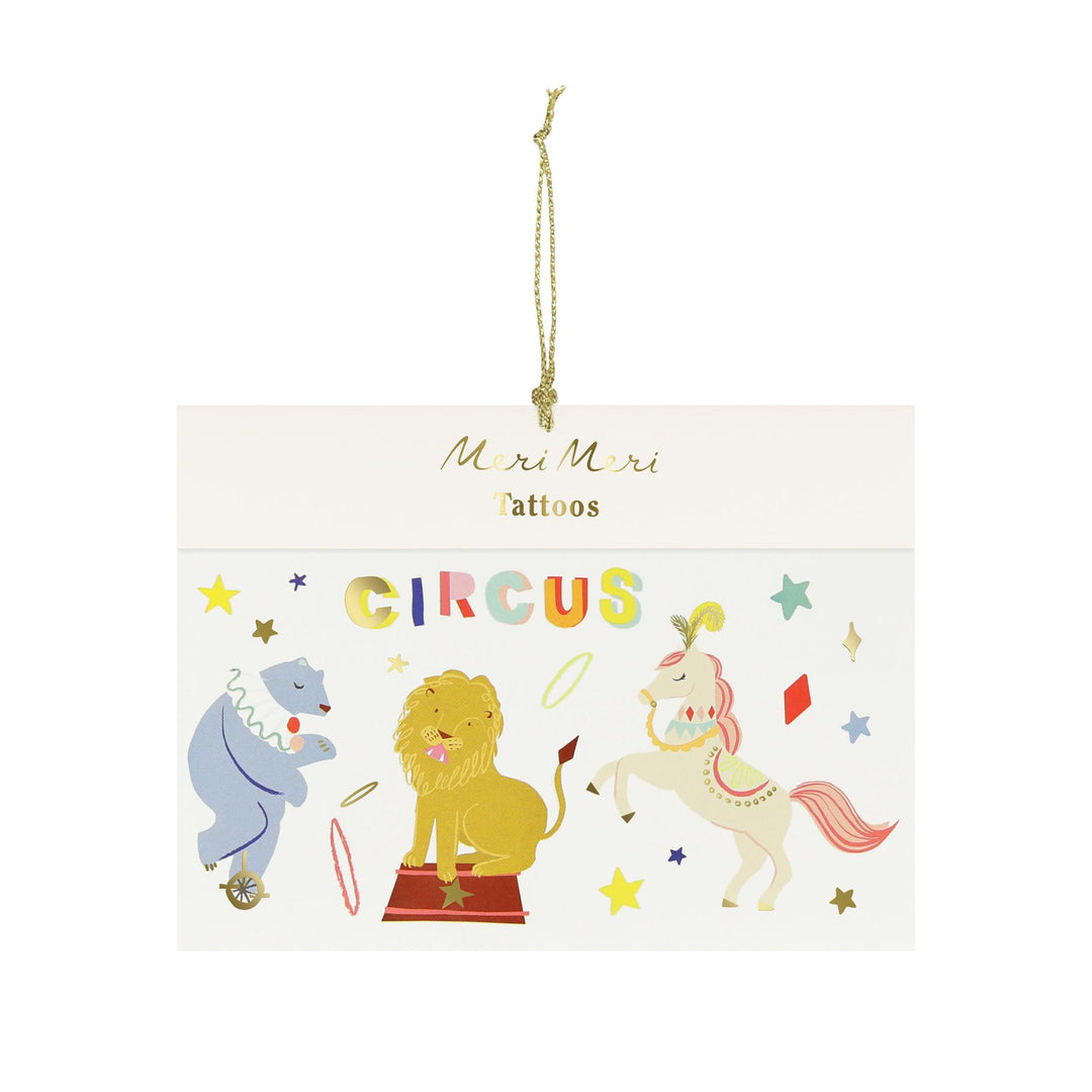 Circus Temporary Tattoos
