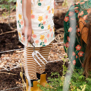 Apricot Striped Leggings