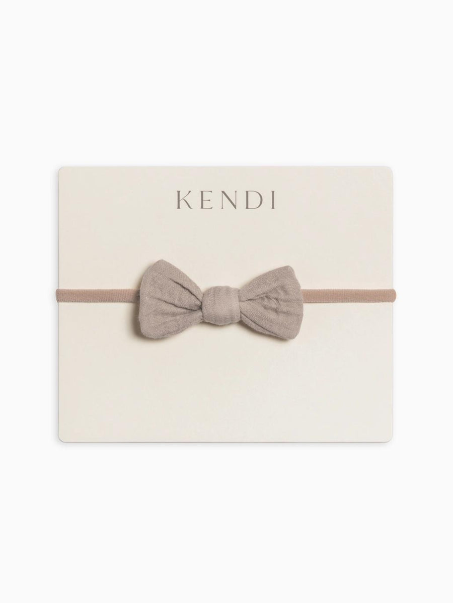 Classic Muslin Dainty Bow - Clay