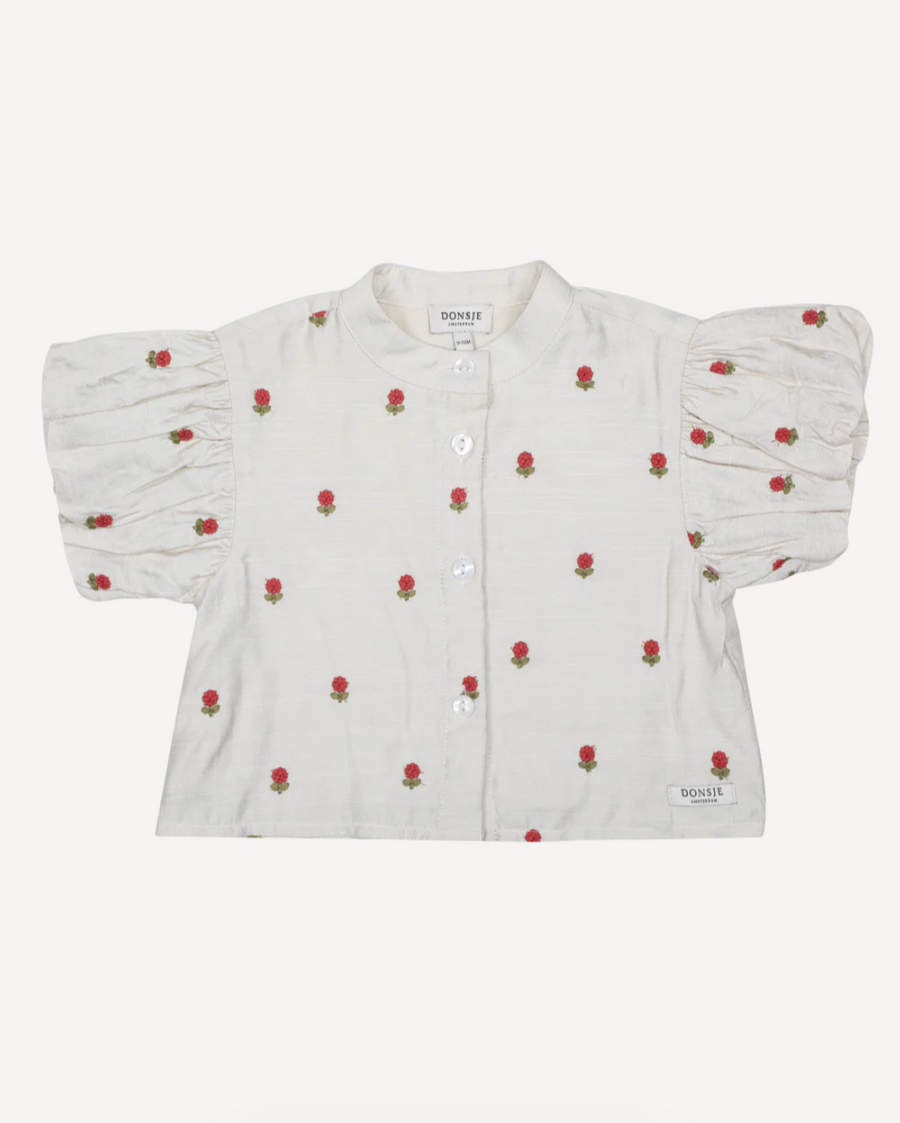 Eliora Blouse - Red Roses