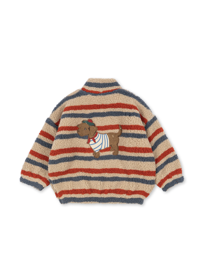 Jody Teddy Jacket - Tangerine Stripe