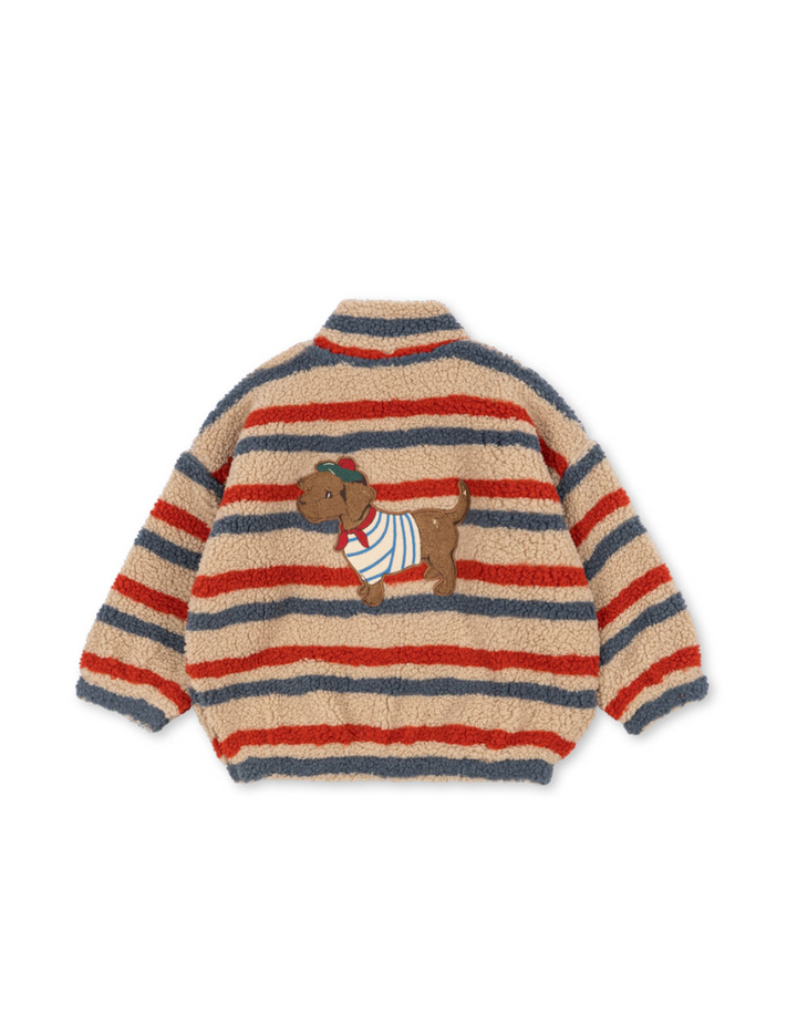 Jody Teddy Jacket - Tangerine Stripe