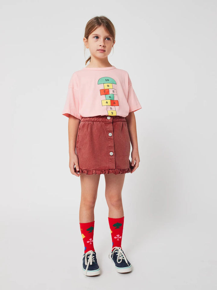 Tic Tac Toe Ruffled Skirt