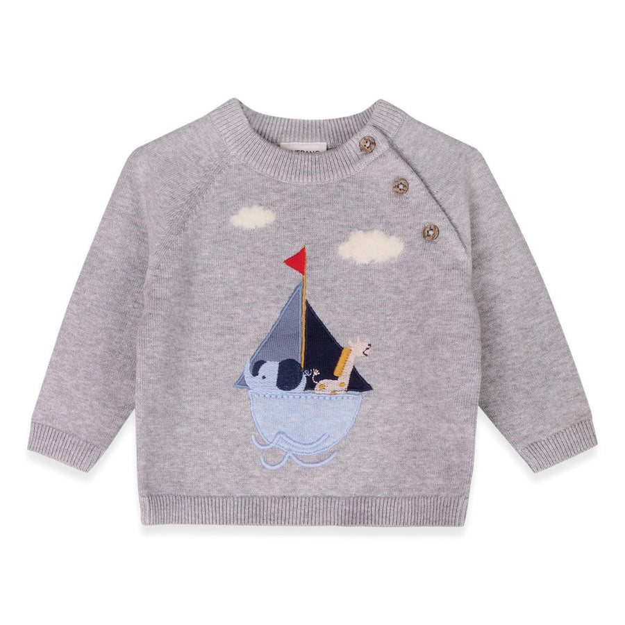 Sailboat Knit Pullover