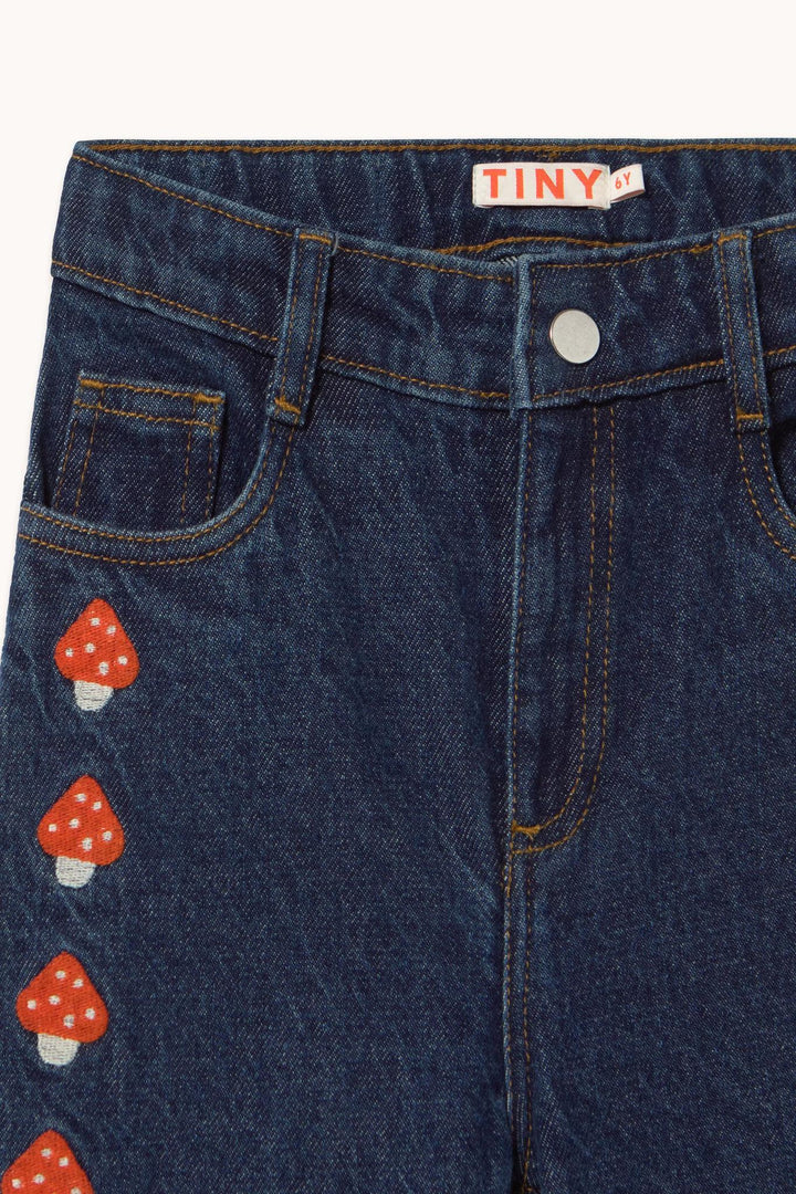 Mini Mushrooms Denim Pant