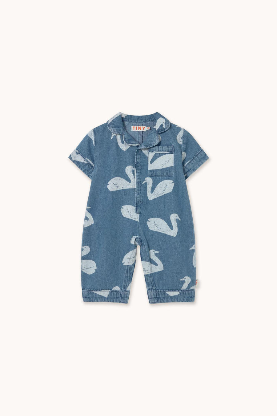 Big Swans Baby One-Piece