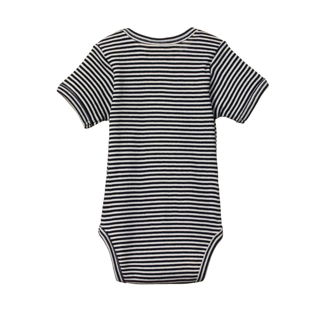 Organic Bodysuit - Navy Stripe