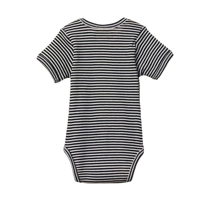 Organic Bodysuit - Navy Stripe