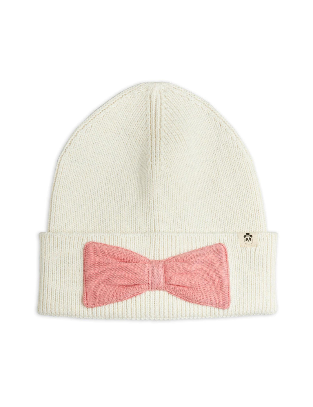 Bow Knitted Wool Blend Beanie