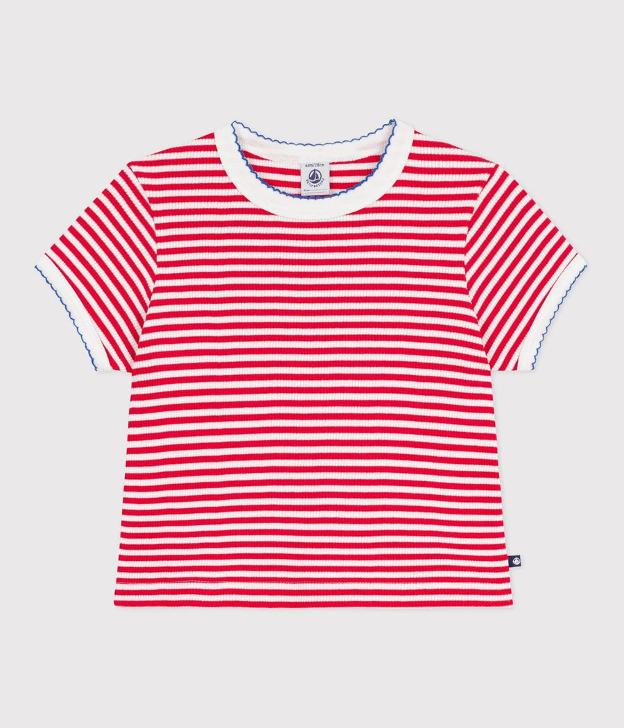 Girl SS Stripe Tee