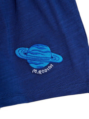 Planet Embroidered Shorts