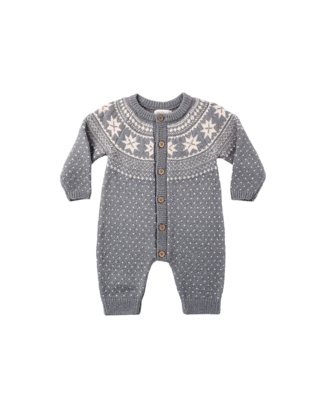 Fair Isle Romper - Slate