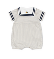 Allie Sailor Romper - Bleu Stripe