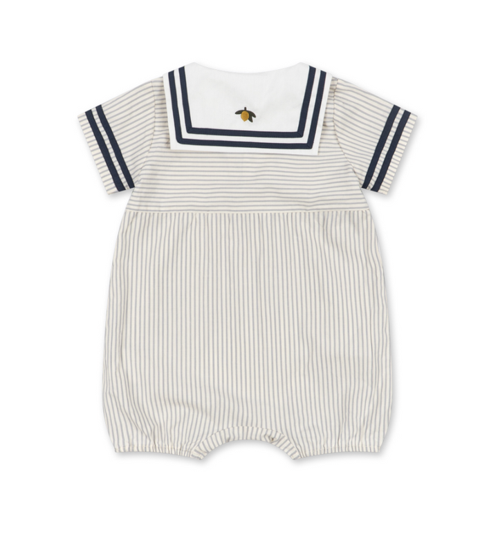 Allie Sailor Romper - Bleu Stripe