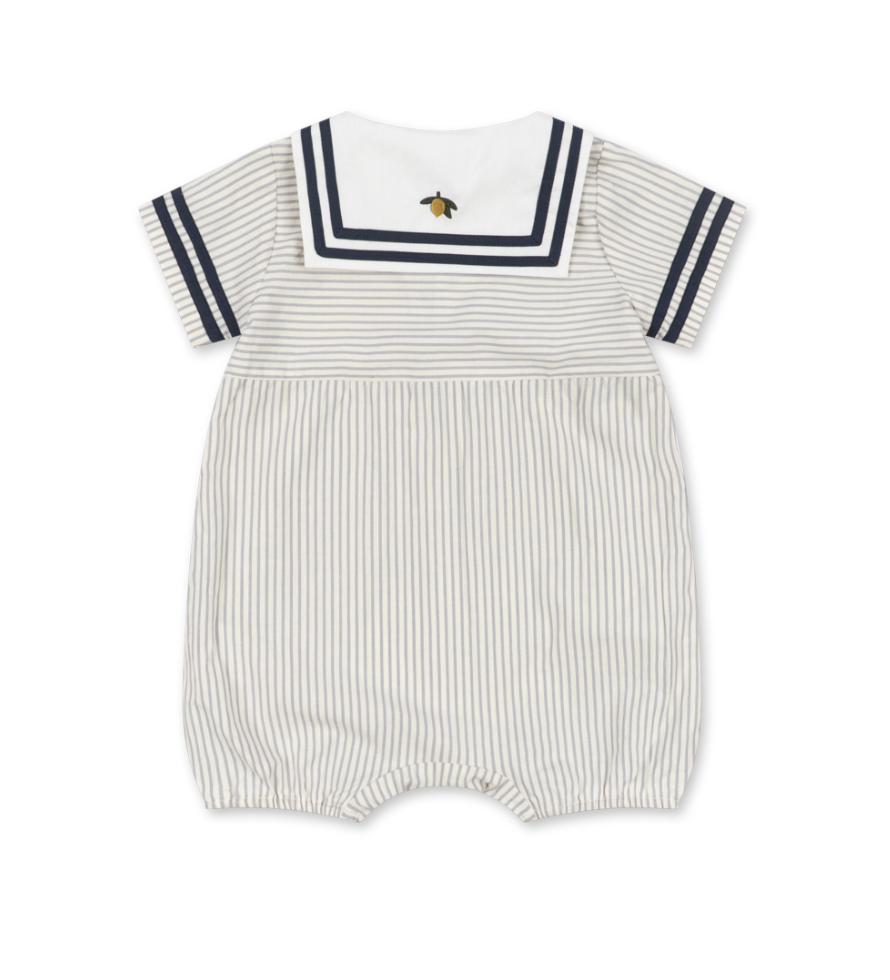 Allie Sailor Romper - Bleu Stripe