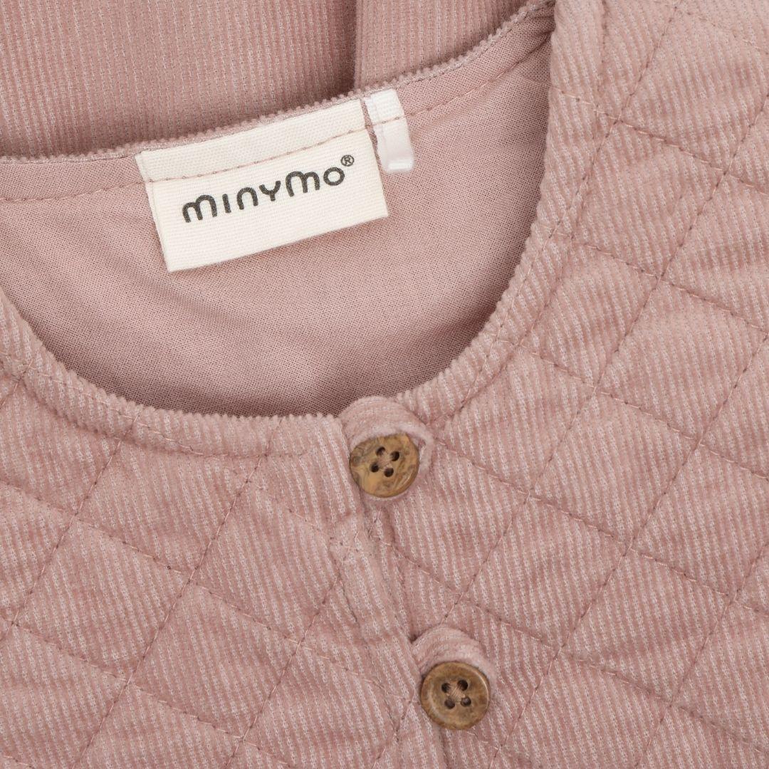 Dusty Pink Quilted Corduroy Dress