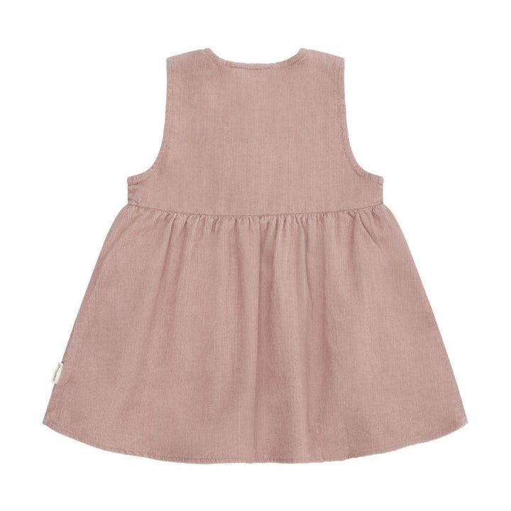 Dusty Pink Quilted Corduroy Dress