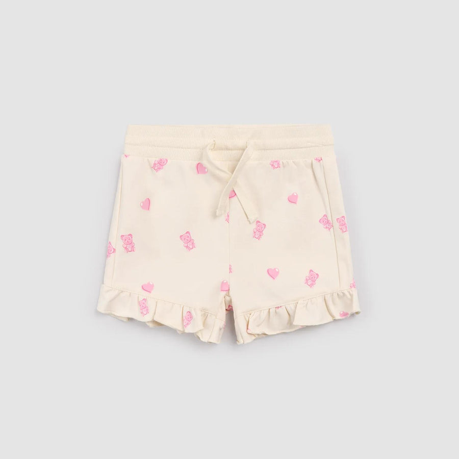 Gummy Bears on Ivory Ruffled Shorts
