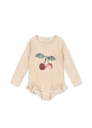 Jade LS Swimsuit - Rose Stripe