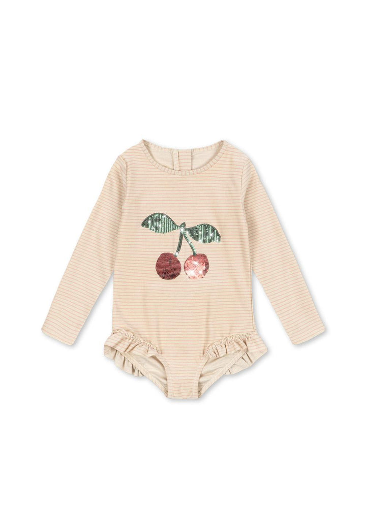 Jade LS Swimsuit - Rose Stripe