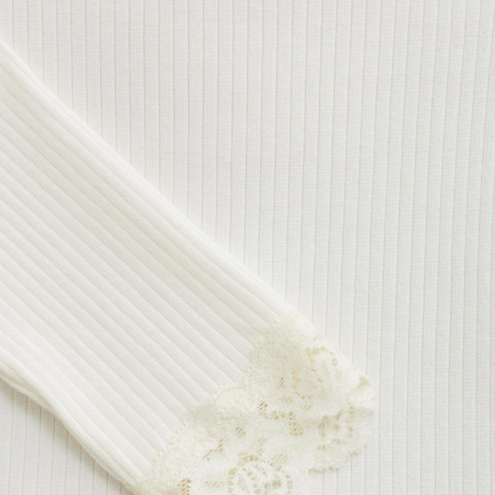 Cream LS Tee