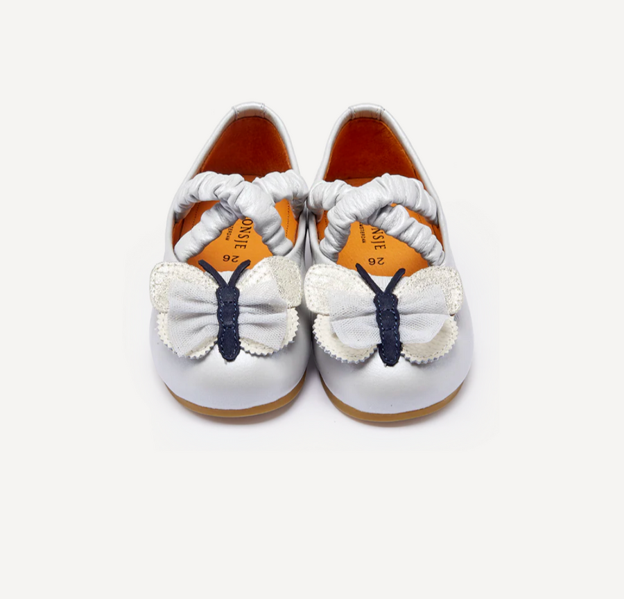 Mileni Ballerinas - Silver Blue