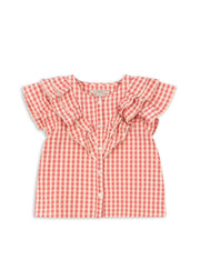 Kim Frill Shirt Flamingo