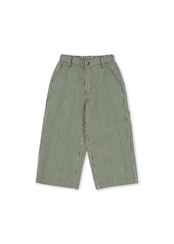 Luc Pants - Milk Verte Stripe