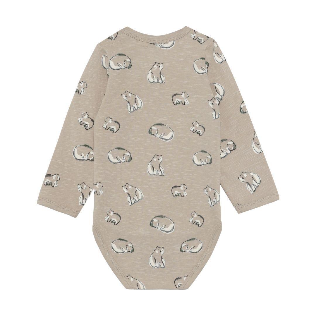 Stone Bear Print Onesie