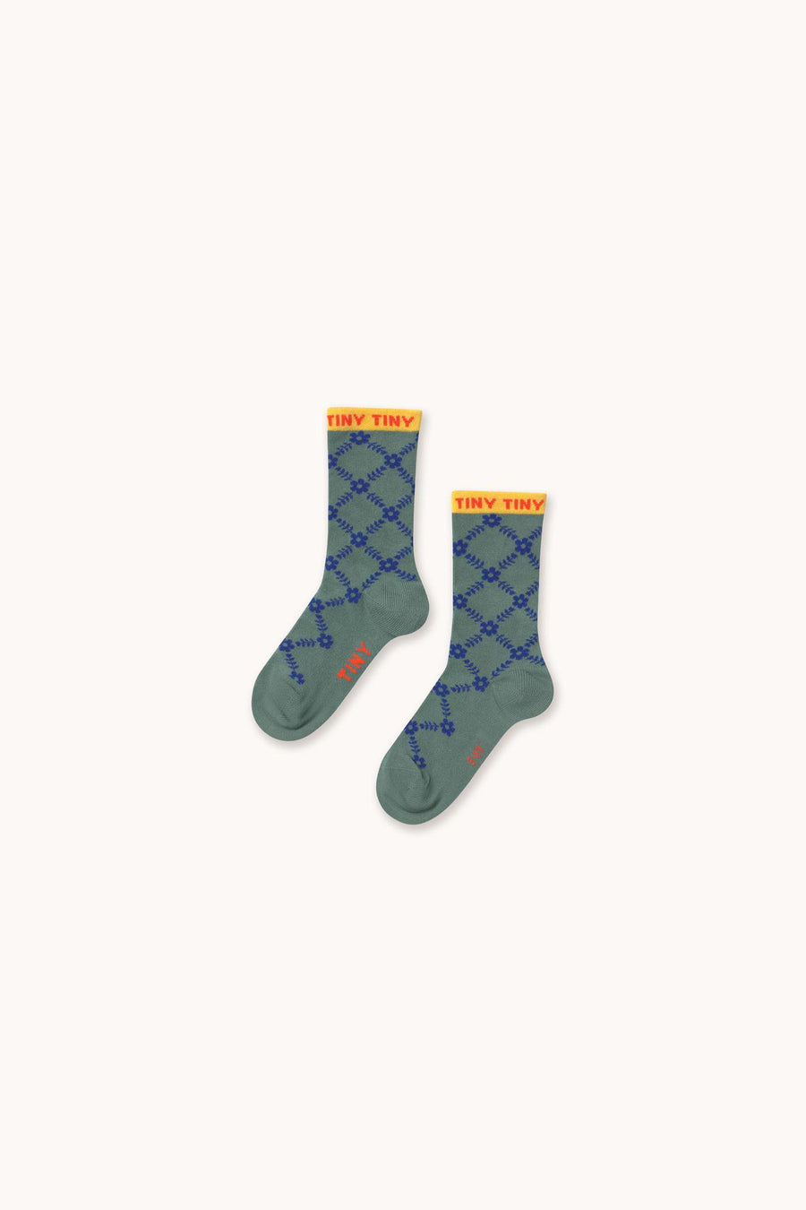 Flower Grid Socks