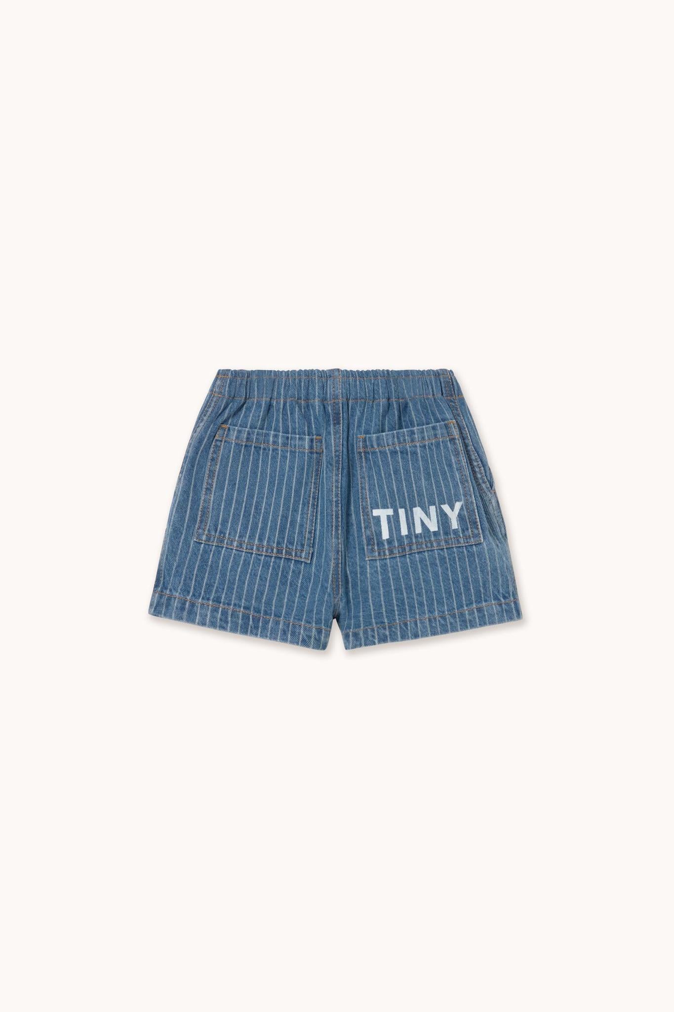 Stripes Denim Shorts