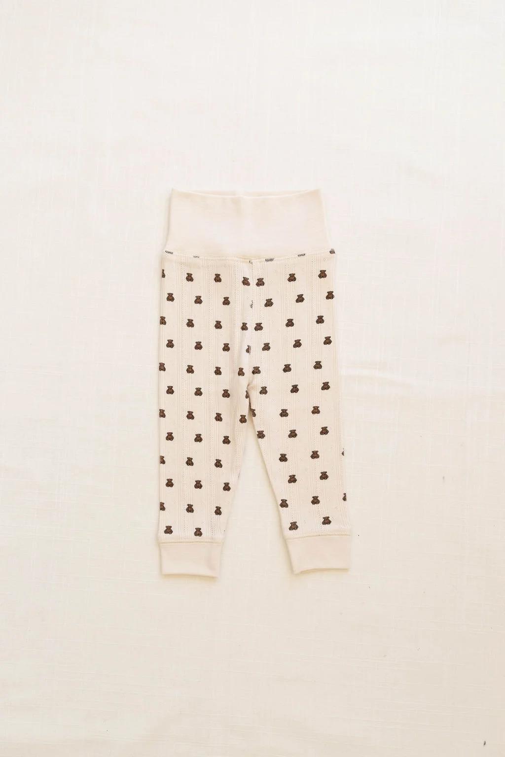 onesie + pant set - pointelle - teddy