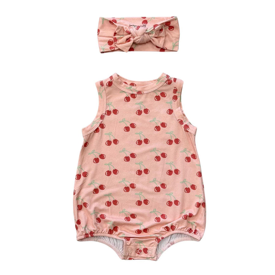Bubble Bodysuit Set - Cherries