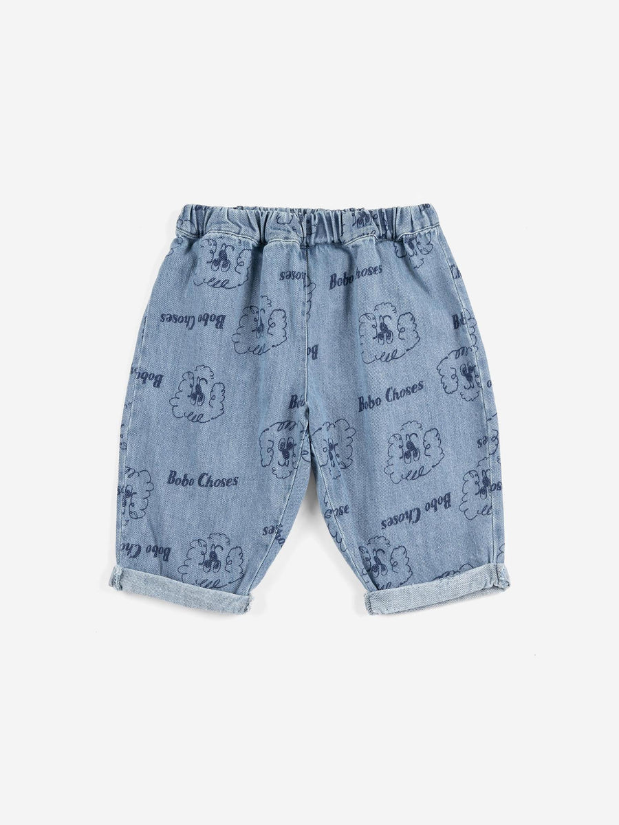 Pickles the Dog All Over Denim Pants