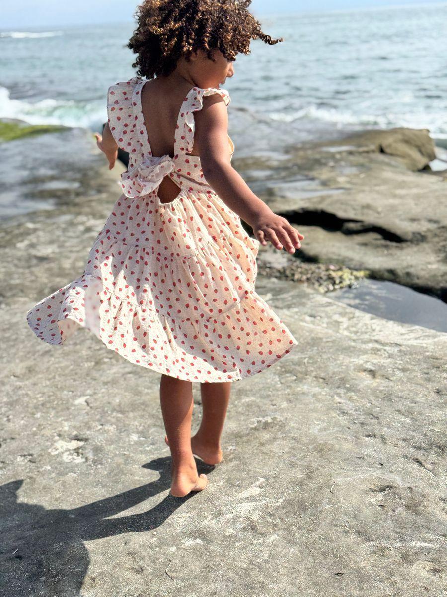 Emmie Dress - Oatmeal Strawberry