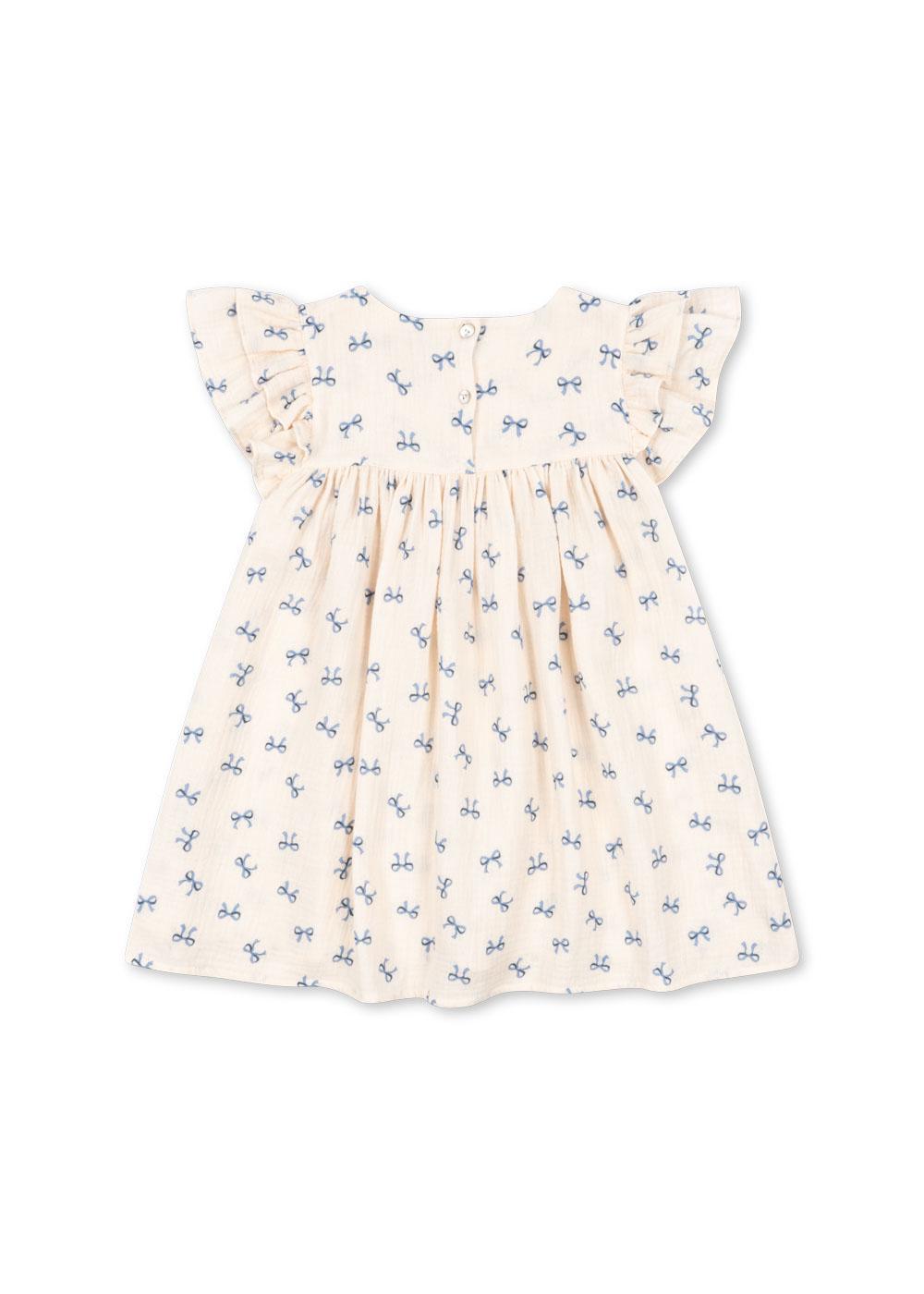 Coco Dress Bow Bleu