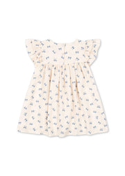 Coco Dress Bow Bleu