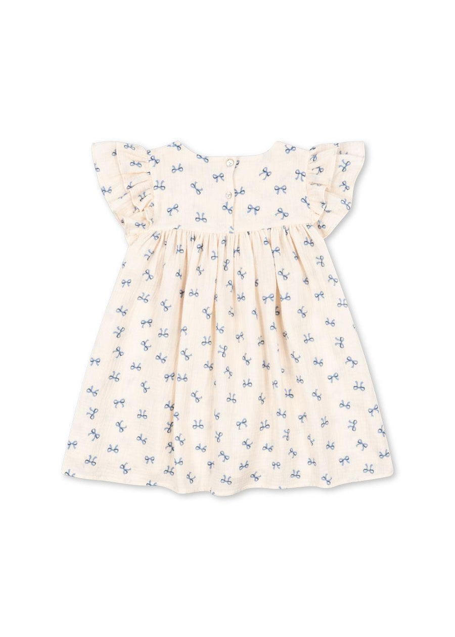 Coco Dress Bow Bleu