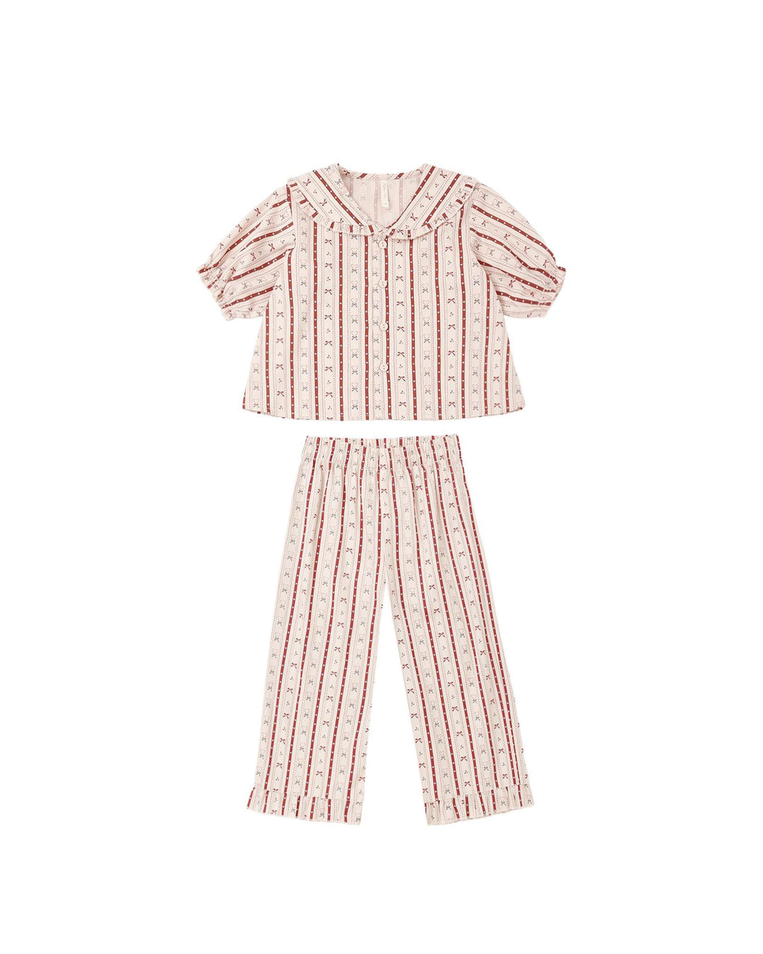 Ruffle Pajamas - Candy Cane Lane
