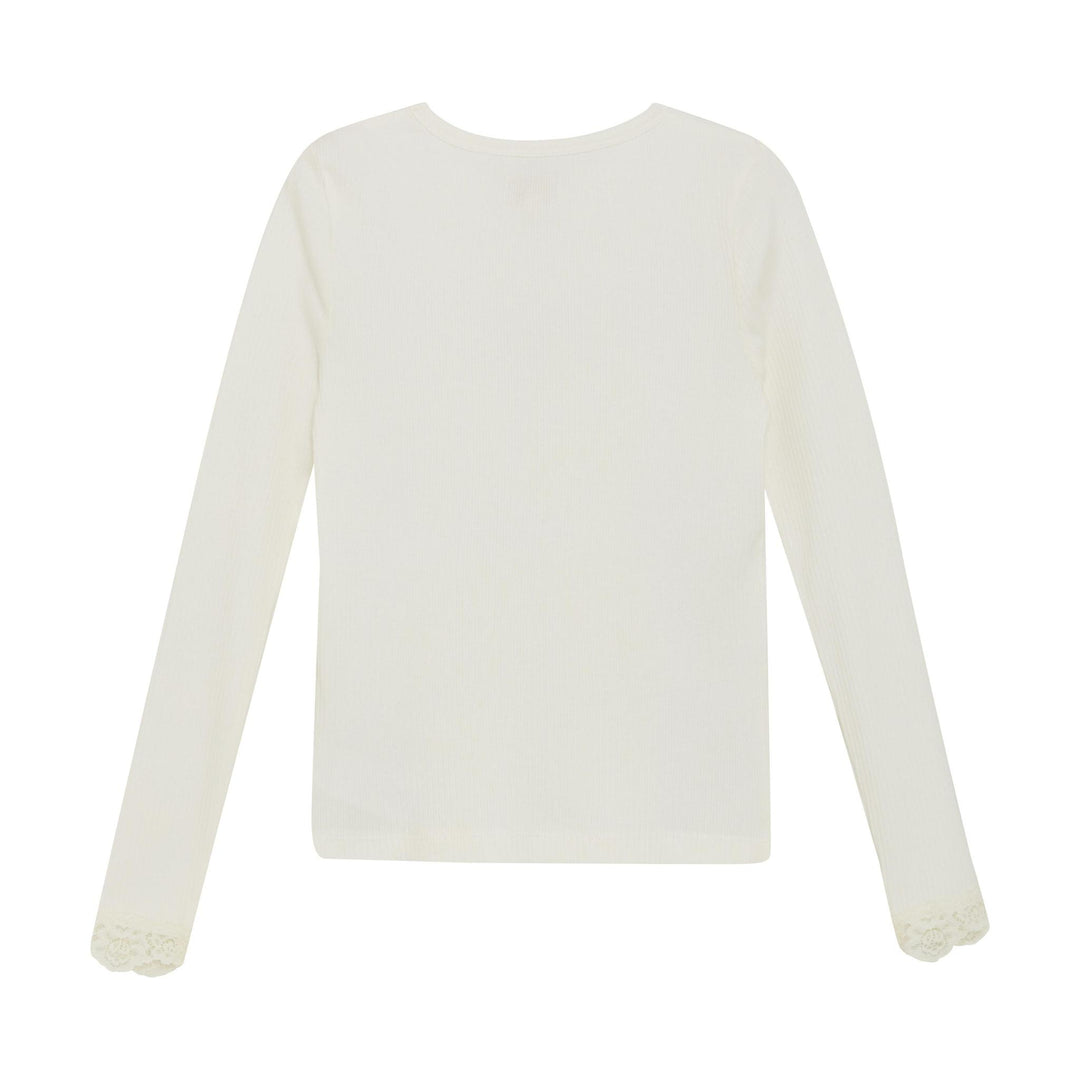 Cream LS Tee