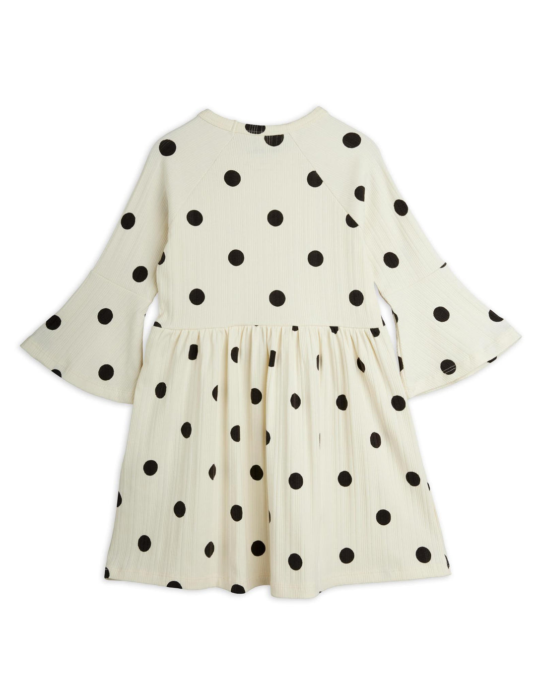 Dots Dog Trumpet Sleeve Dress