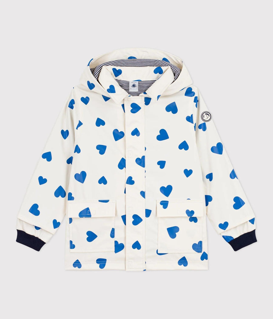 Girl Heart Hooded Rain Jacket