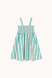 Blue Flowers Strap Dress