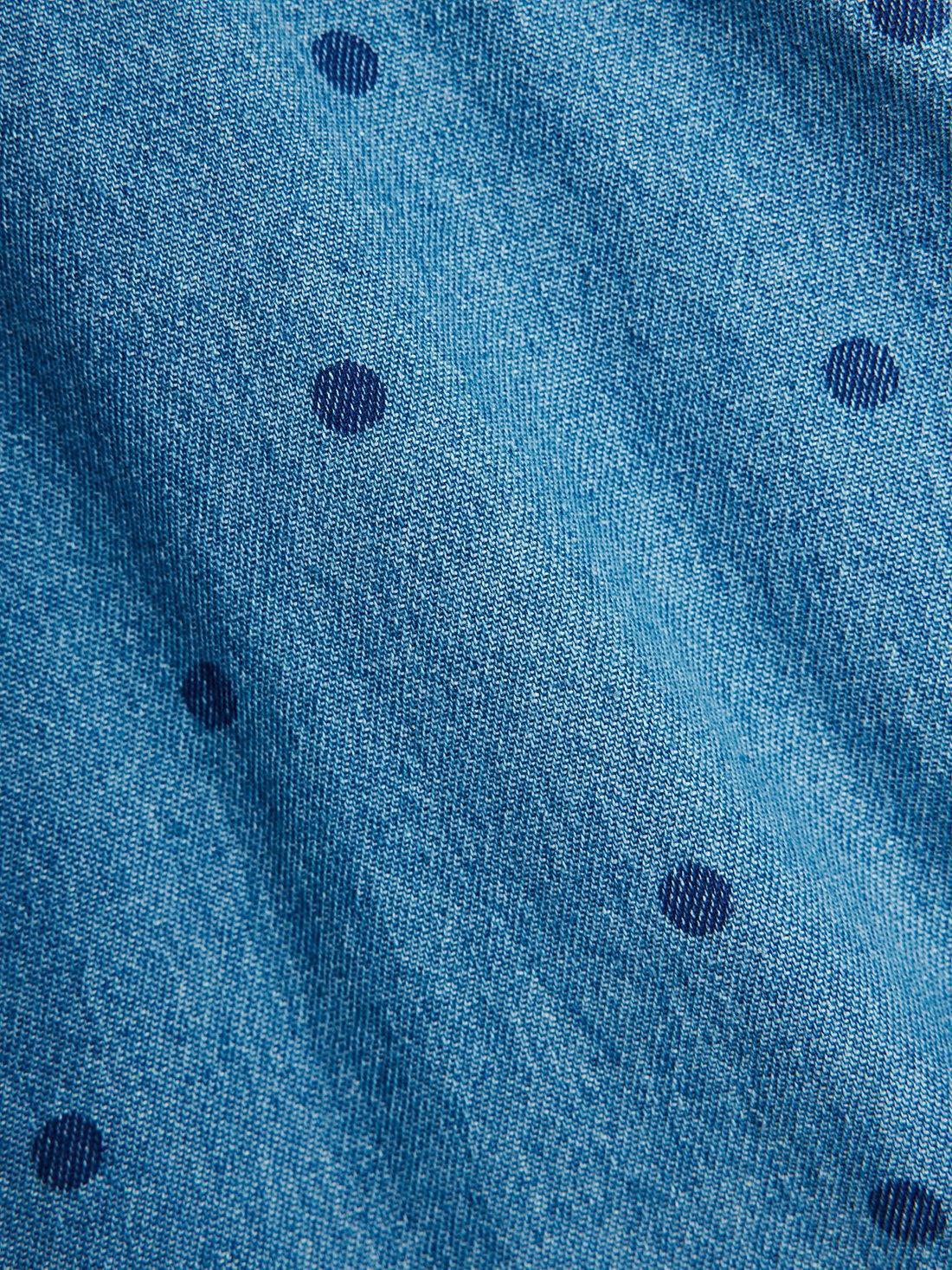 Dotted Denim Dress