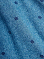Dotted Denim Dress