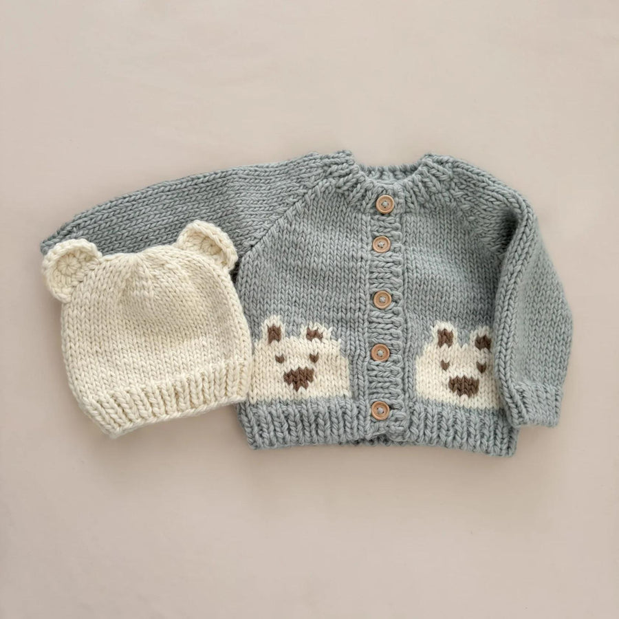 Bear Cardigan - Bowie Grey