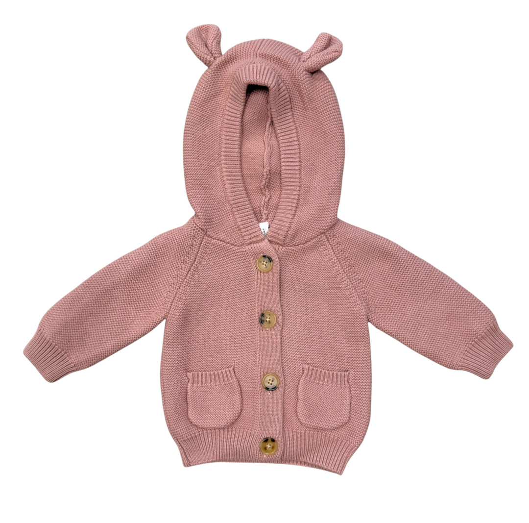 Knit Hoodie - Rose