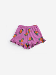 Tangerine All Over Ruffled Shorts